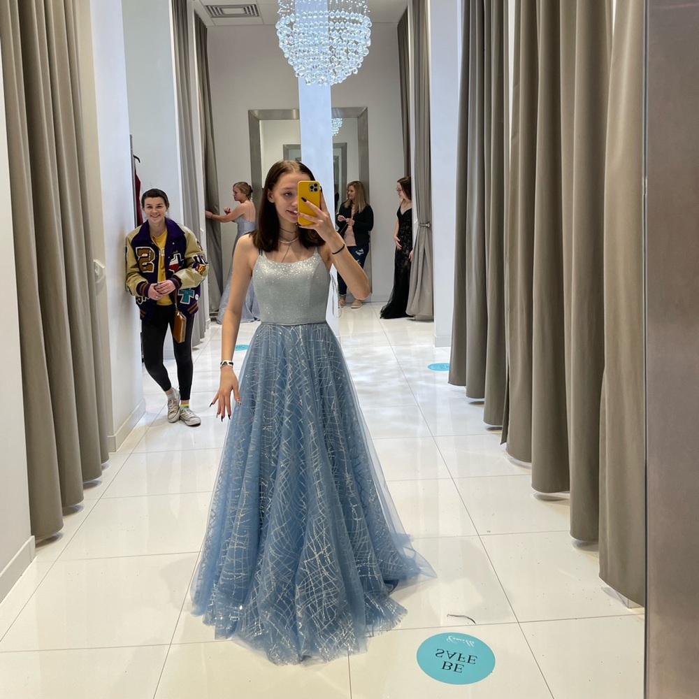 Blue prom dress from camille